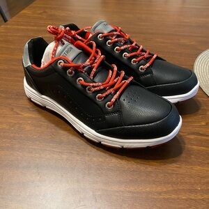 Mens Waterproof Golf Shoes, Fashion Golfing Walking Sneakers Lightweight
